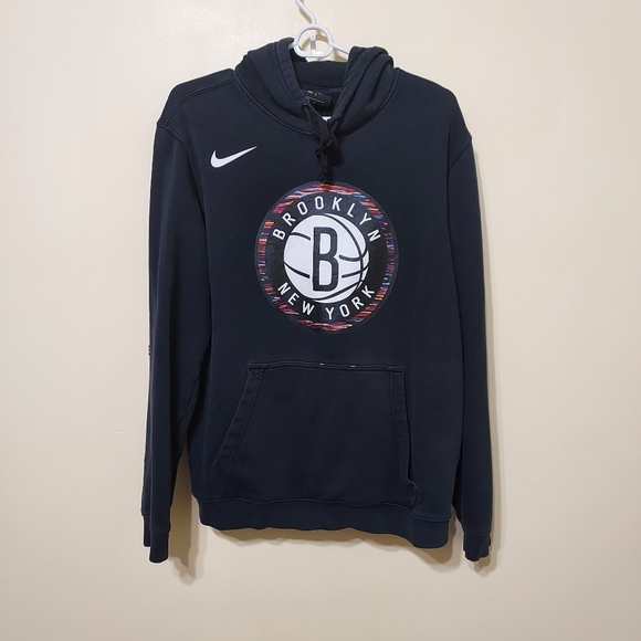 Nike Brooklyn Nets Basketball Black Vs. Essentials Hoodie - Large - Picture 1 of 9